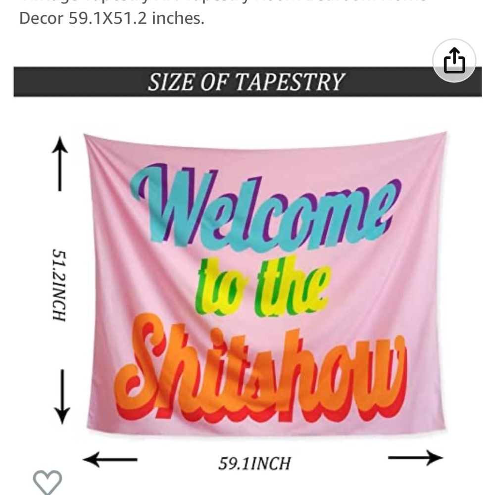 🚨WELCOME TO THE SHITSHOW TAPESTRY